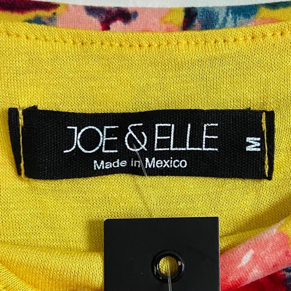 NWT Joe & Elle Red Yellow Rose Bodycon Dress Small Bridgerton Floral Tea Dress - Picture 5 of 6